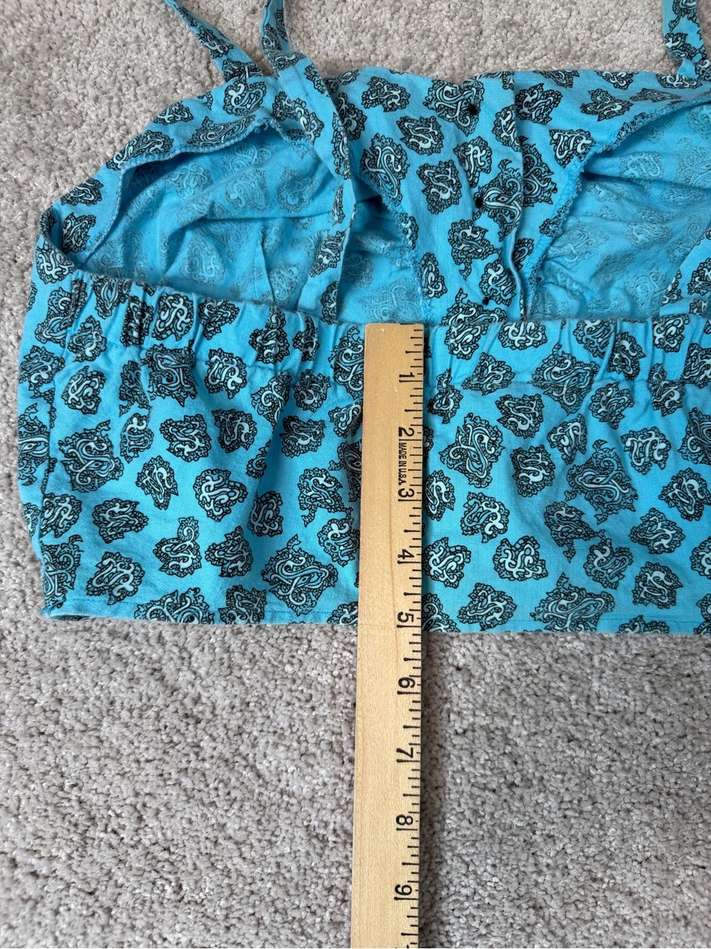 Vintage That’s It Crop Halter Top Size Large 100% Cotton Made In USA - Picture 9 of 9